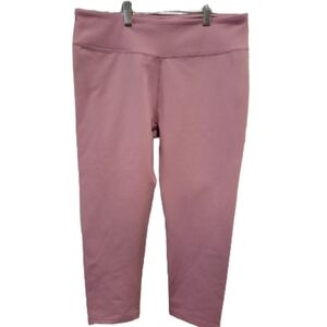 Fabletics Cropped Leggings Women's Size L Mauve Rose